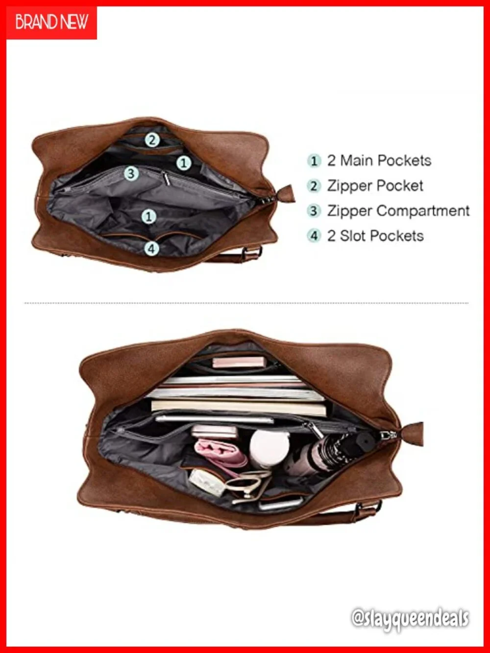 Concealed Carry Hobo Purse for Women Faux Leather Large Crossbody Tote with